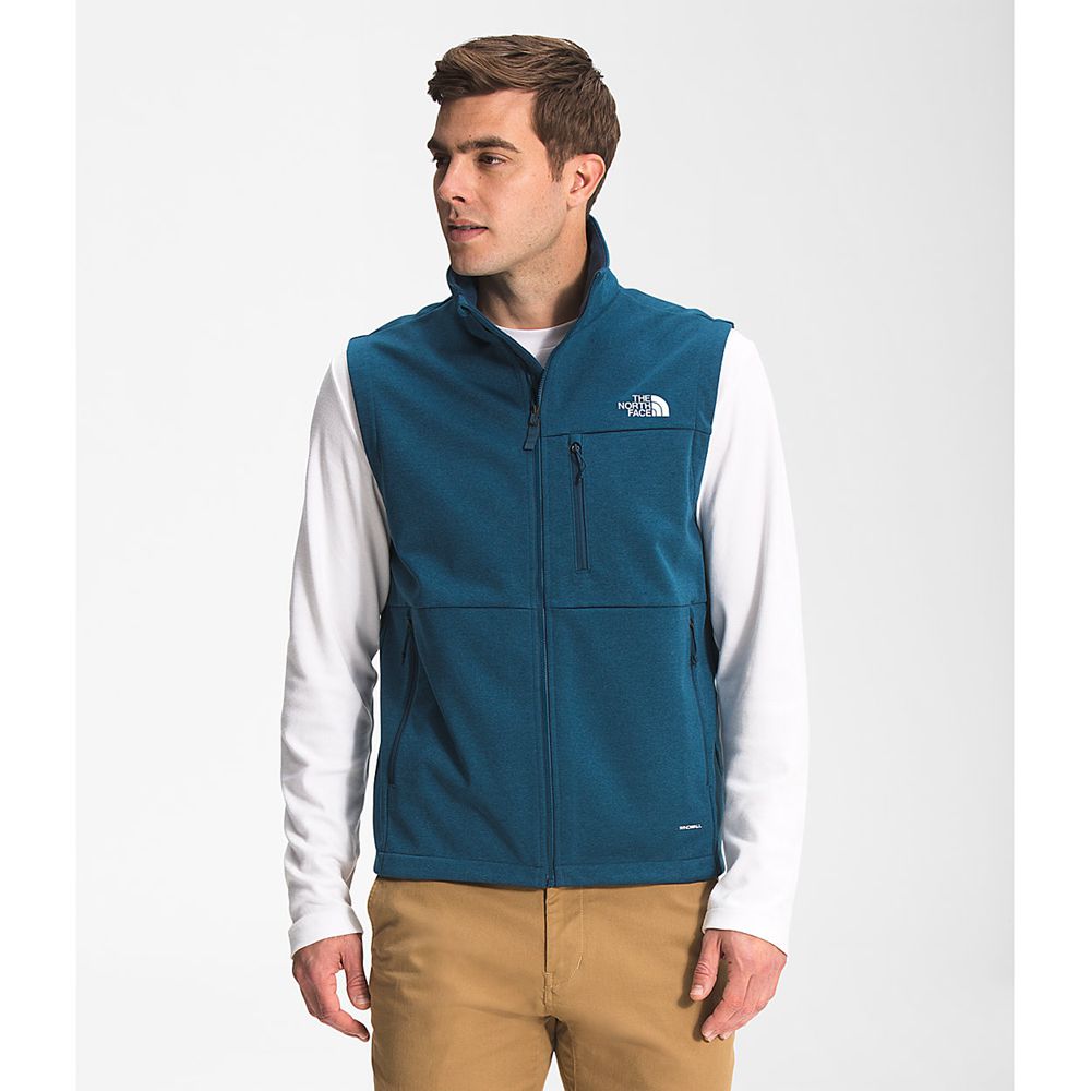 The North Face Vests Mens Australia - The North Face Apex Canyonwall Eco Blue (NXD-758931)